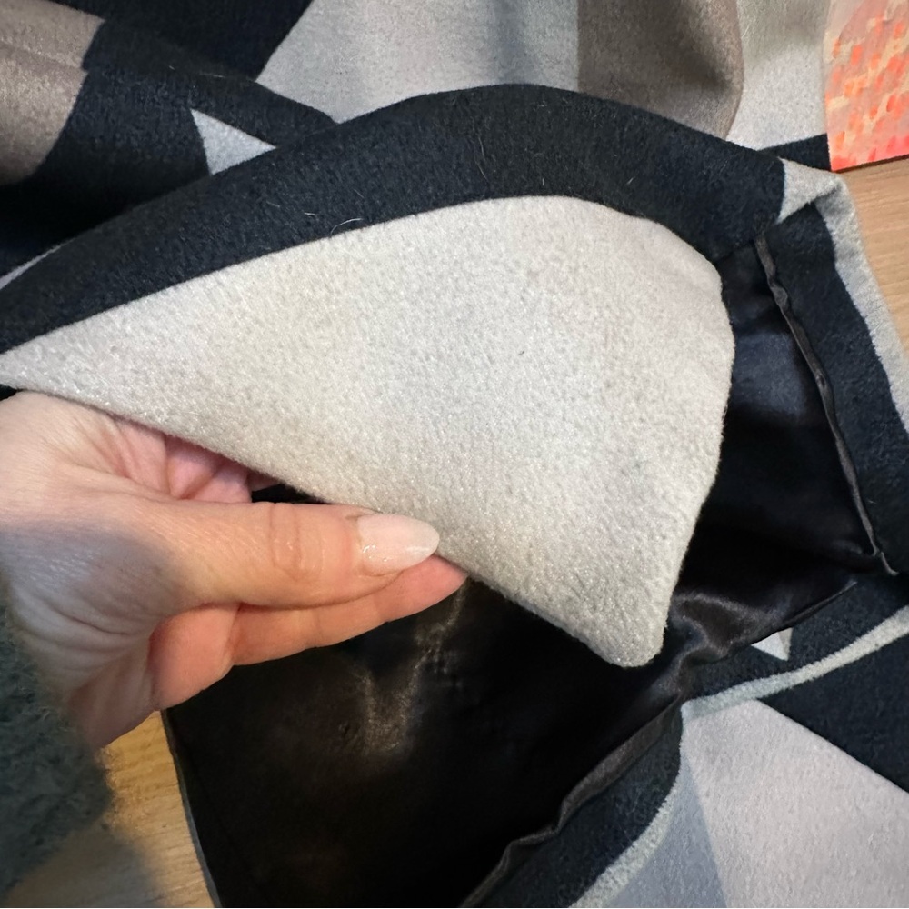 Mara Hoffman Color Block Neutral Car Coat small - Picture 16 of 17